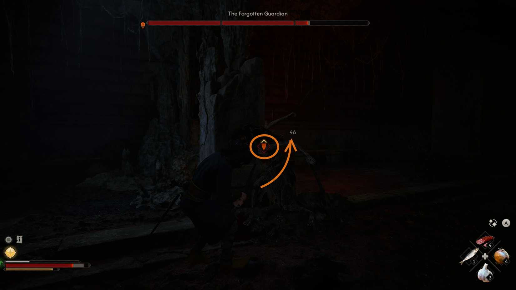 the blood of dawnwalker how to defeat the forgotten guardian in deep down quest