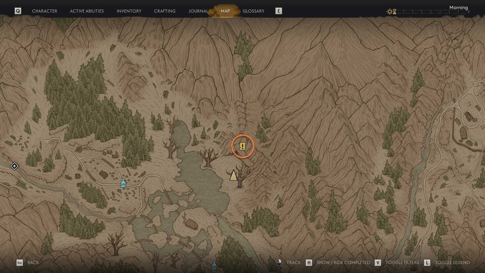 the-blood-of-dawnwalker-tbod-into-the-den-quest-secret-cache-marked-x-location-trigger-map