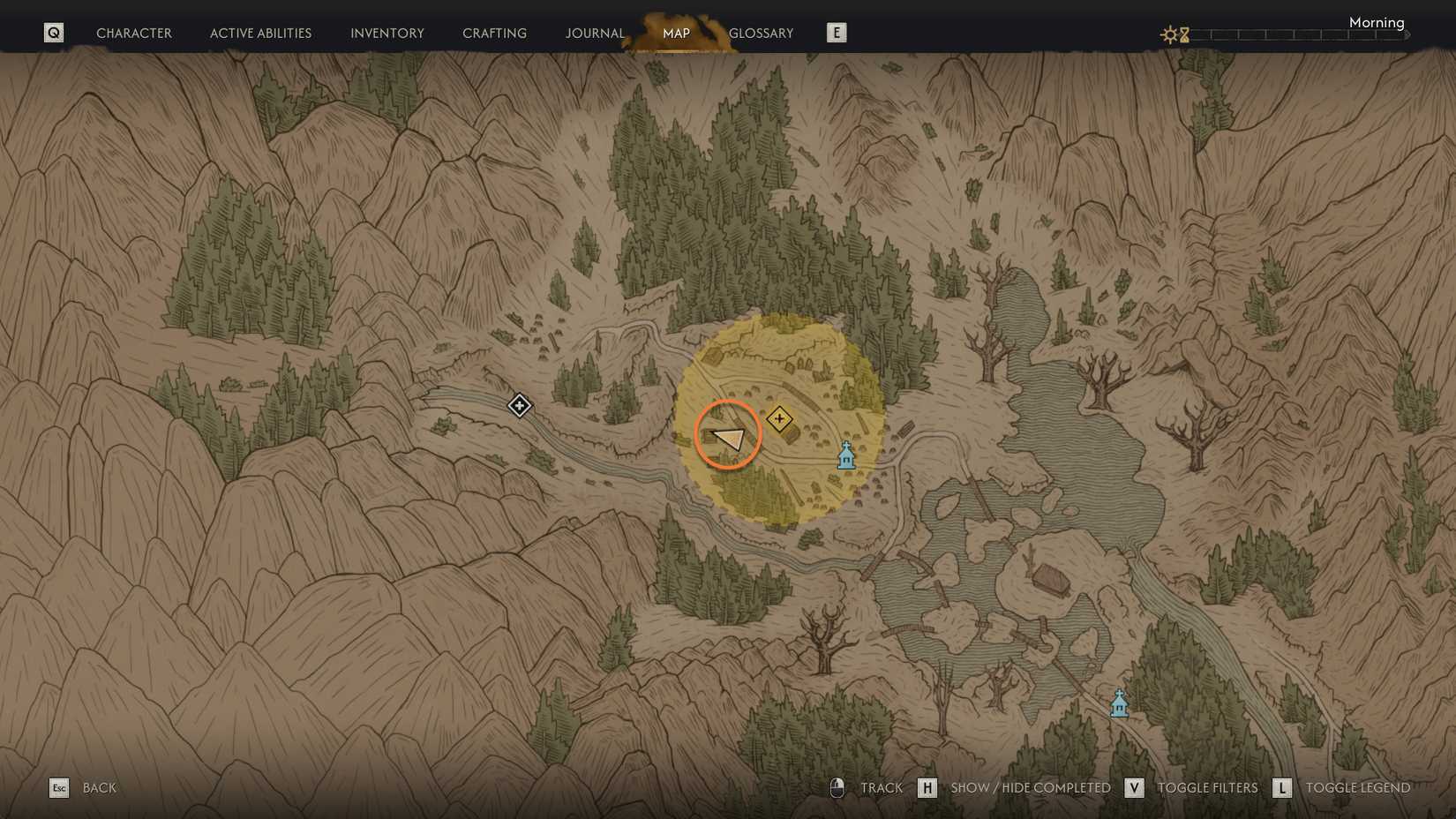 the-blood-of-dawnwalker-tbod-into-the-den-quest-secret-cache-marked-x-location