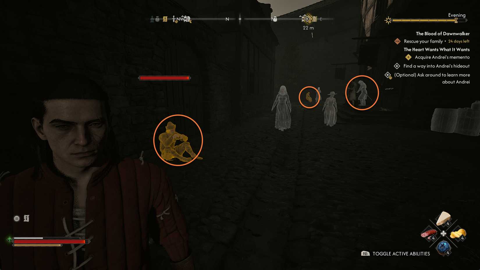 the-blood-of-dawnwalker-tbod-the-heart-wants-what-it-wants-ocha-quest - find a way into andrei hideout