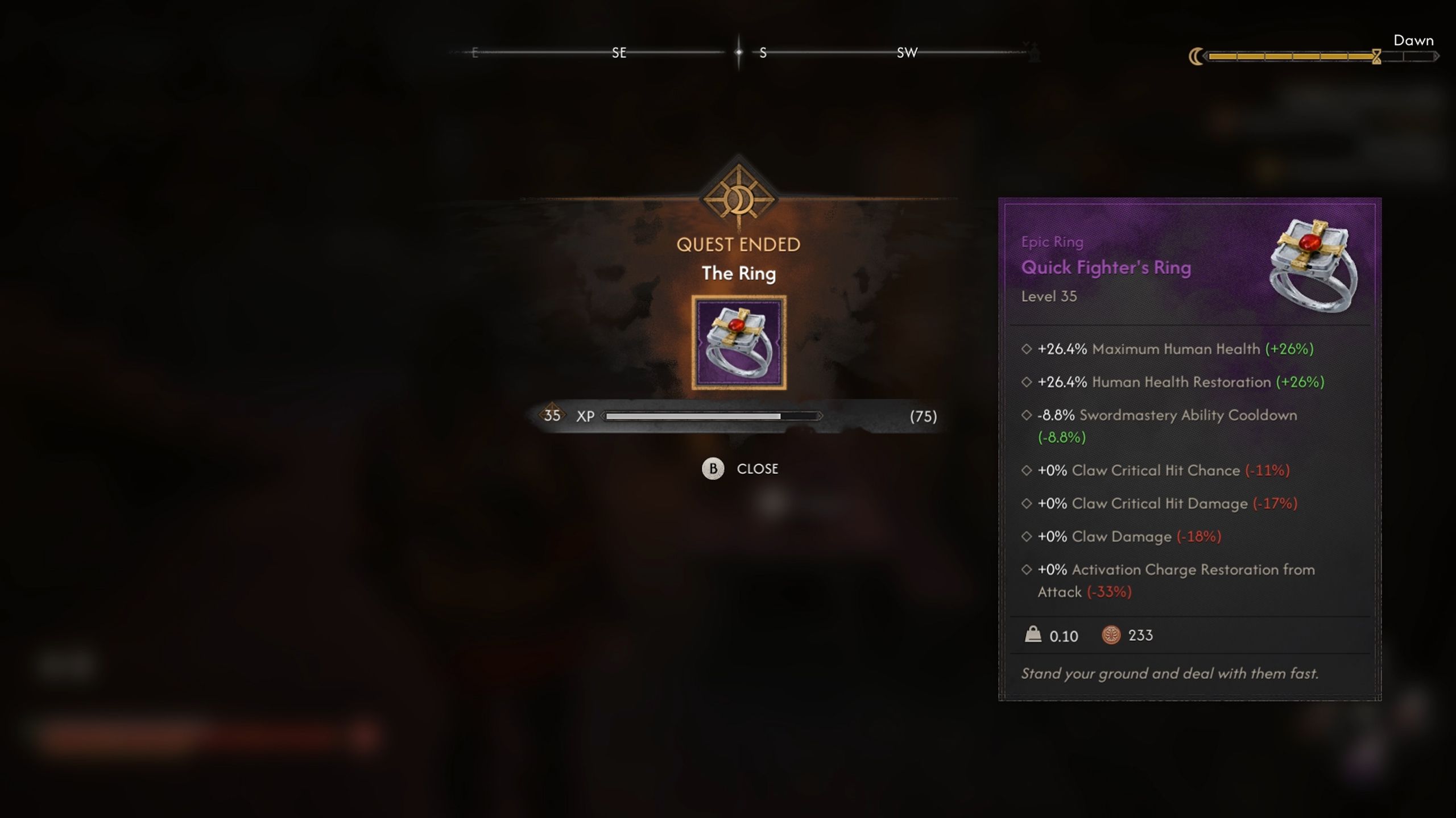 the ring quest 8 in the blood of dawnwalker