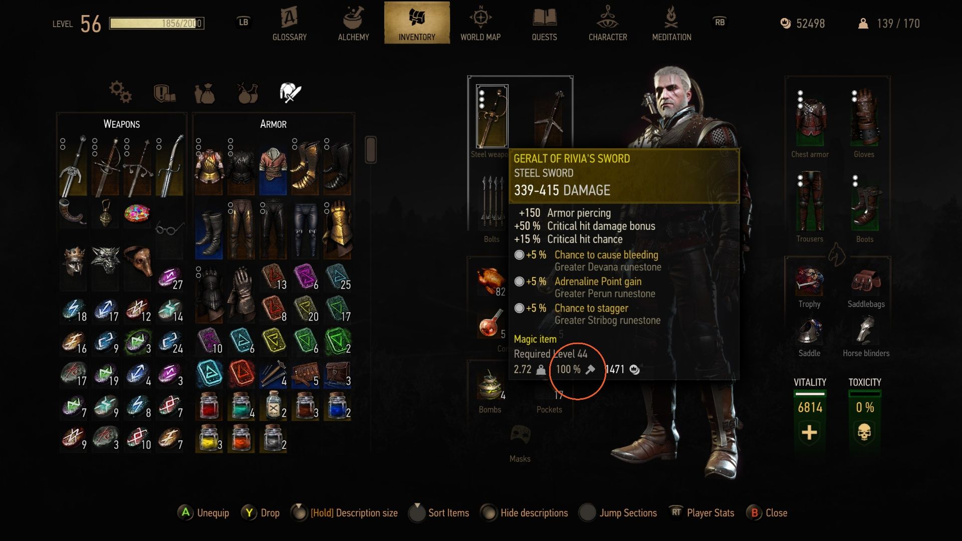 The Witcher 3 How to Remove Durability