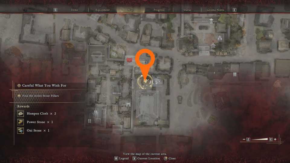 Third Stout Pillar Location in Onimusha WOTS