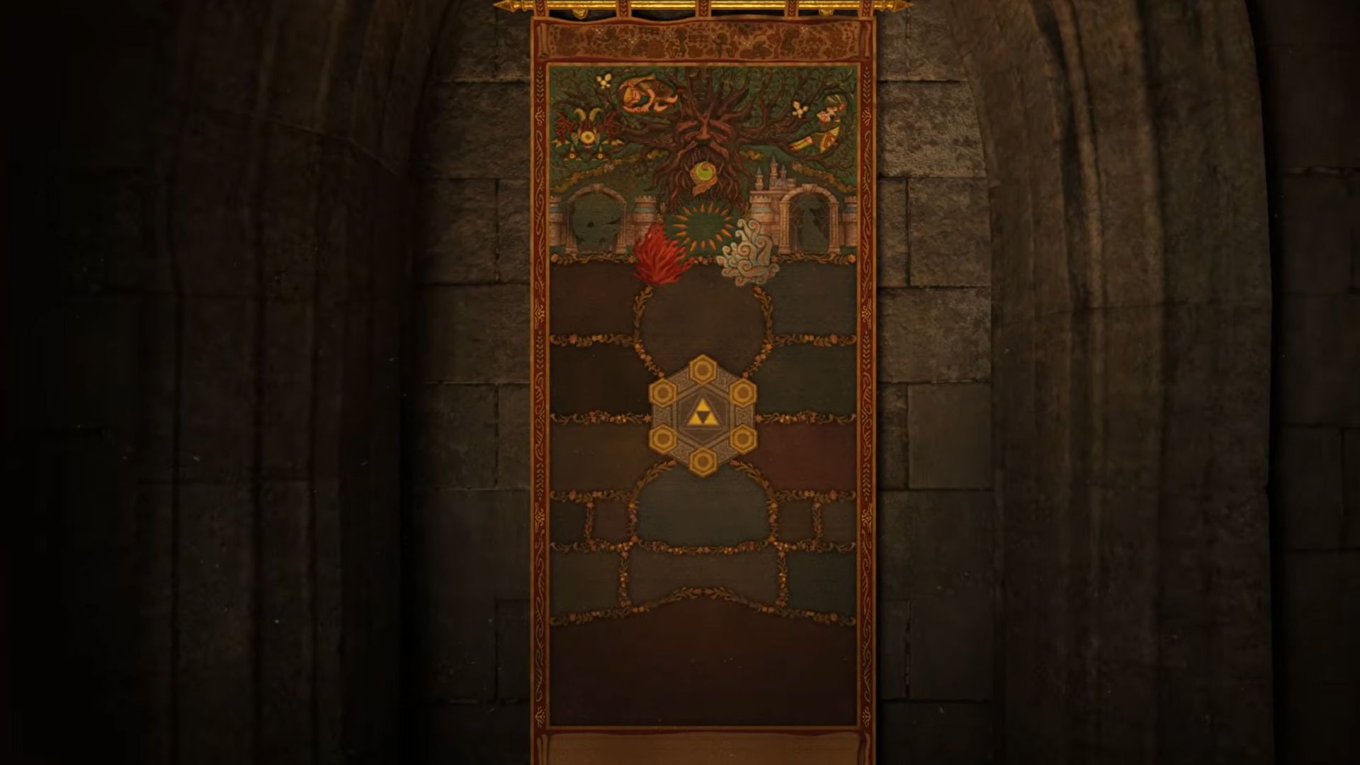 threads of time ocarina of time remake zelda switch 2 tapestry