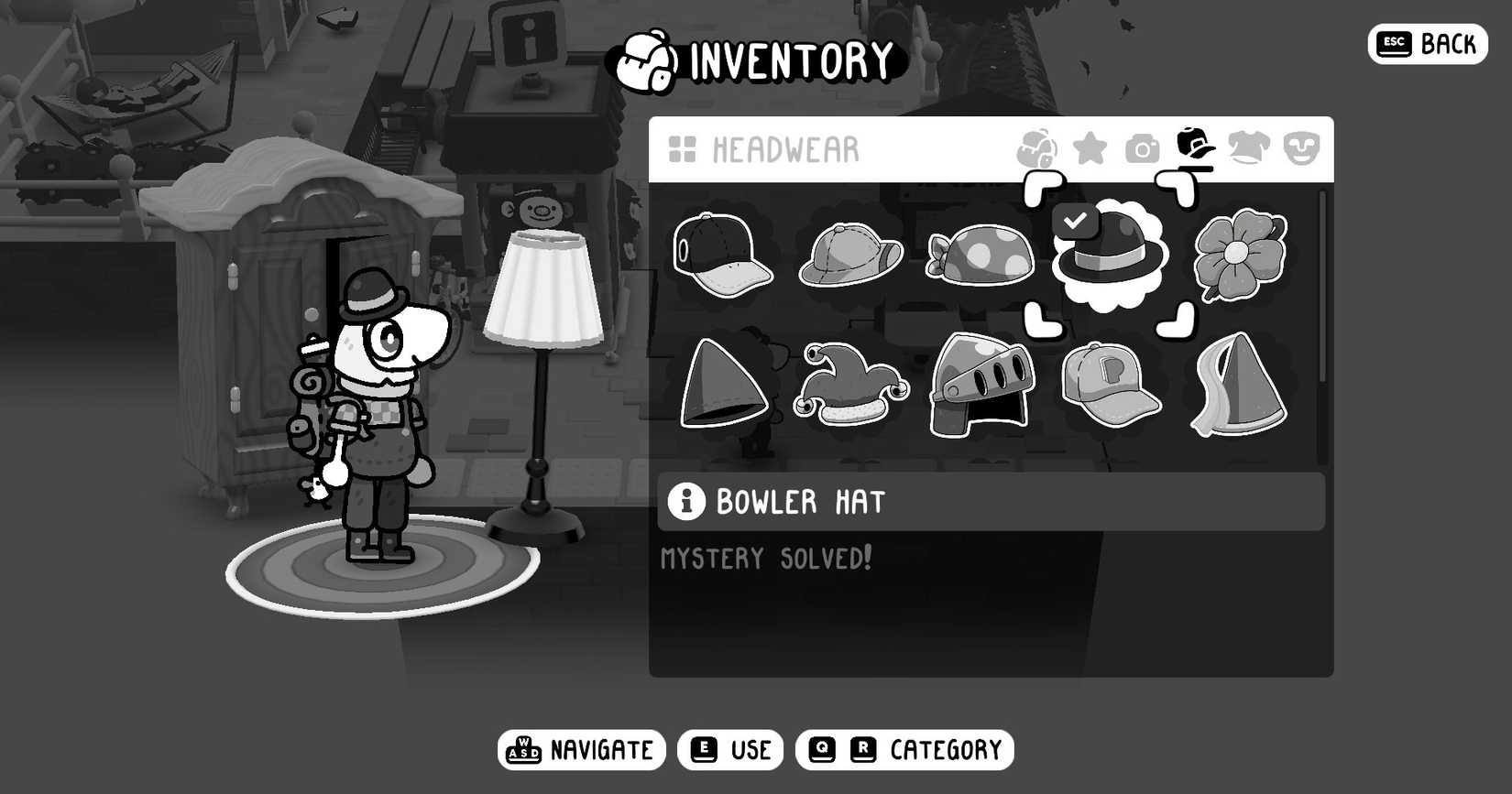 The bowler hat headwear in Toem 2.