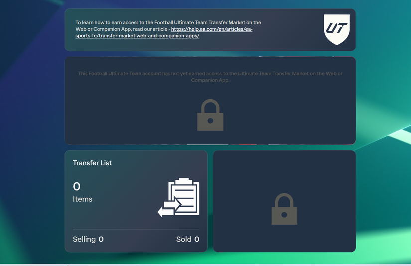 transfer market locked in ea fc 27 app
