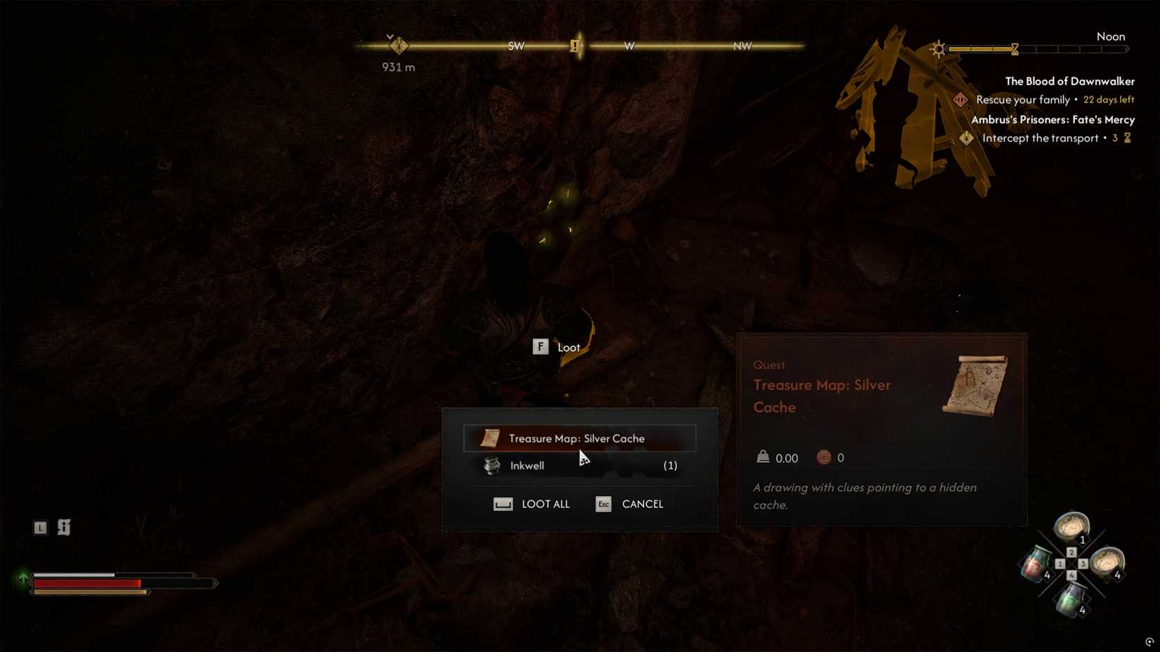 Treasure Map Location In The Blood Of Dawnwalker 2