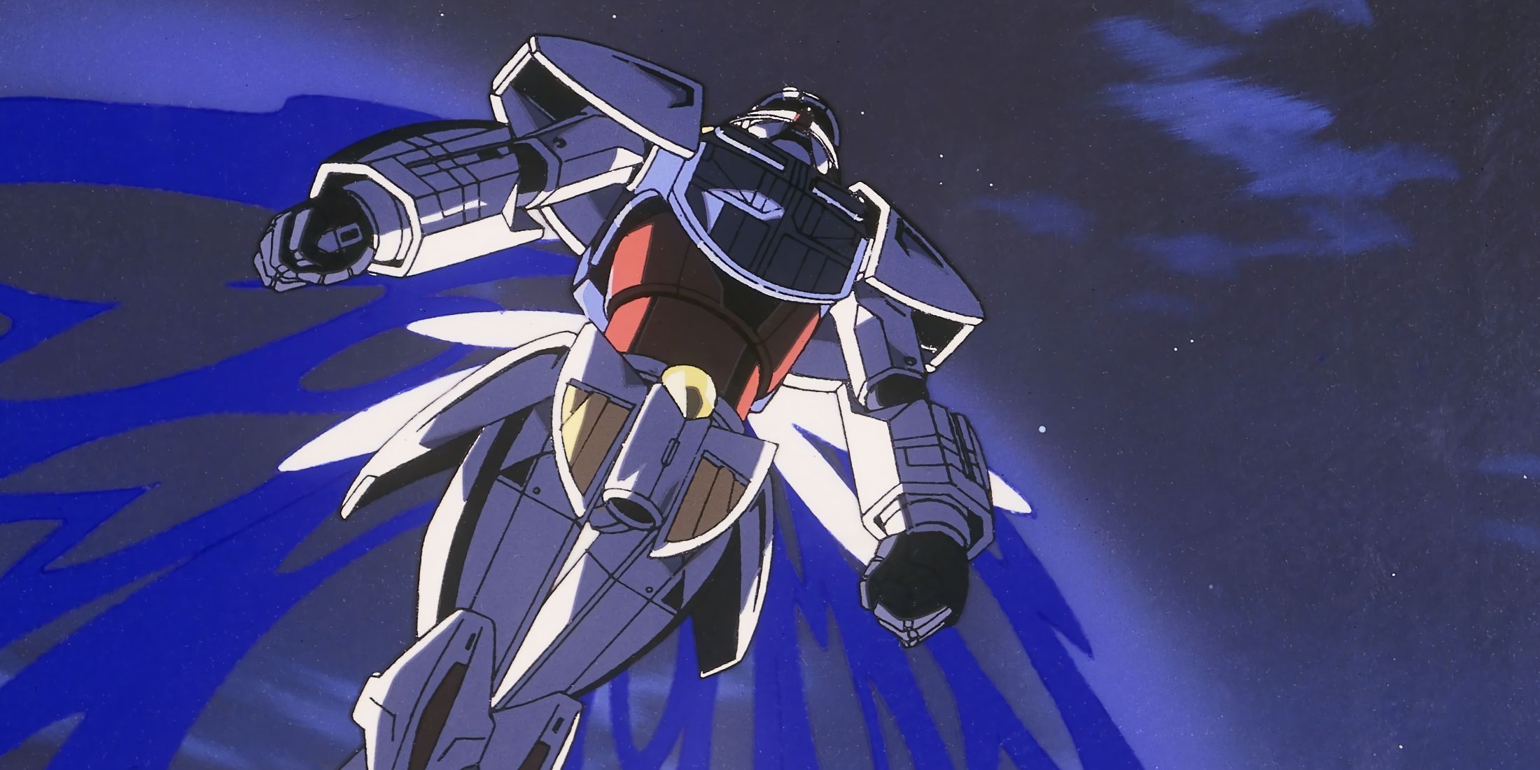 Turn A Gundam flying into space