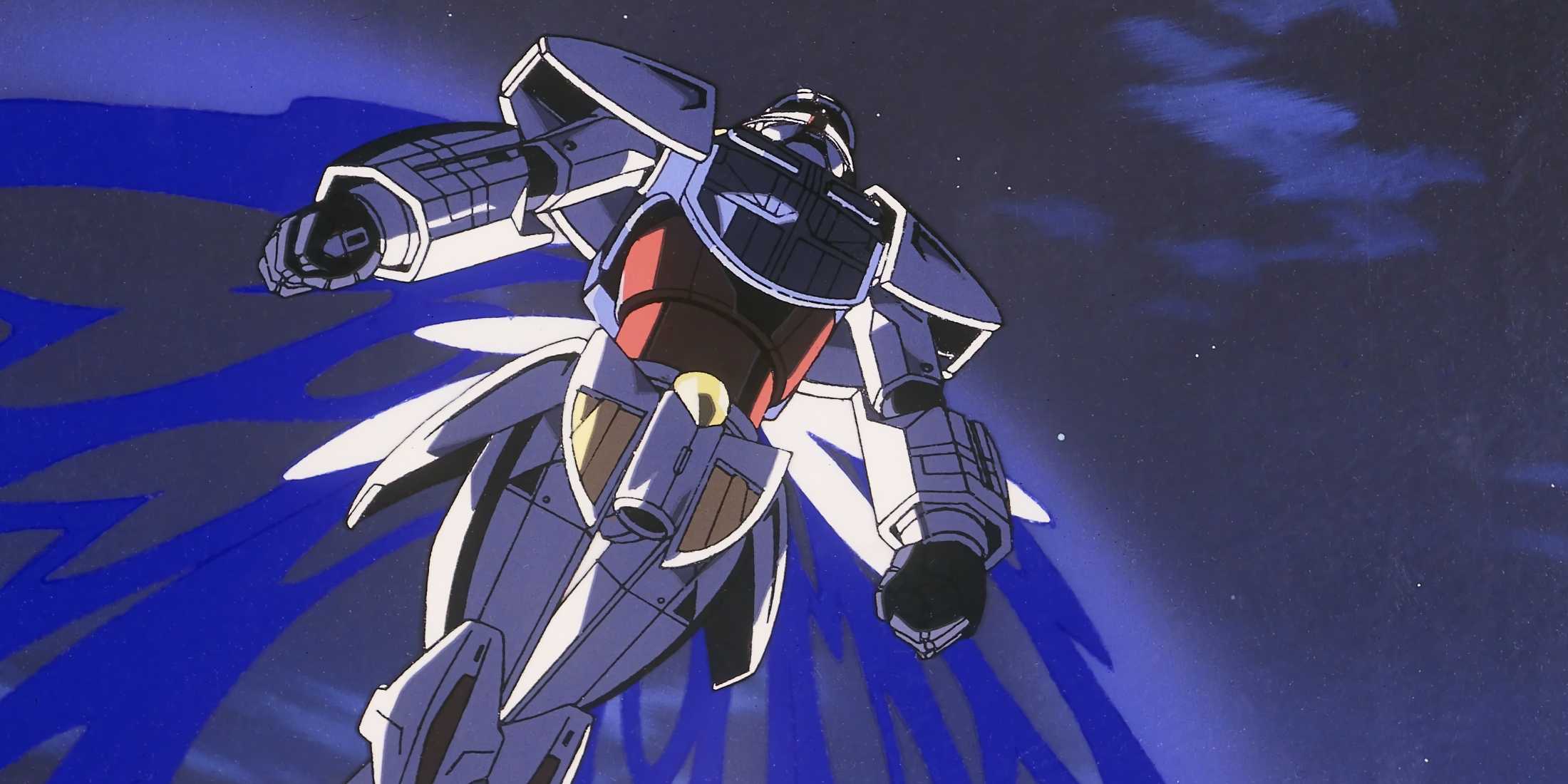Turn A Gundam flying into space