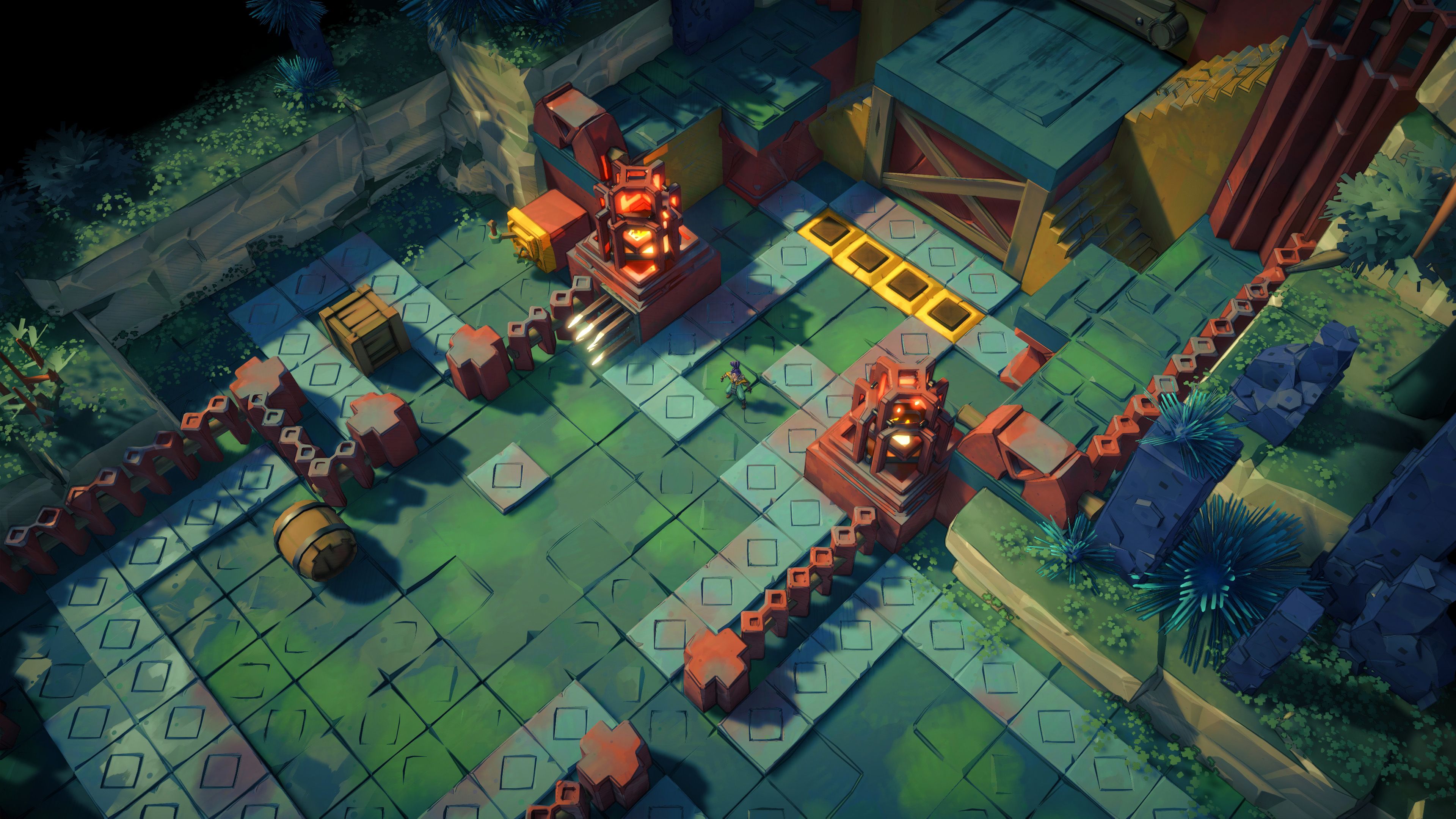 Uncanyon Screenshot showing puzzle and dungeon