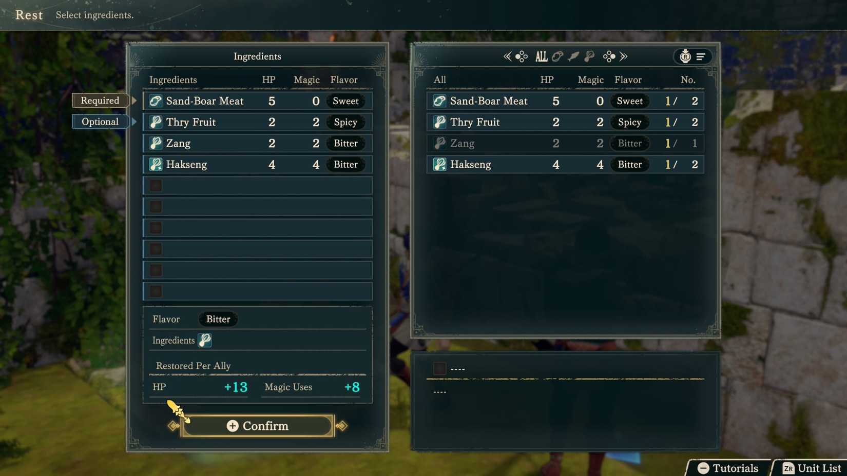 using items at rest spots in fire emblem fortune's weave