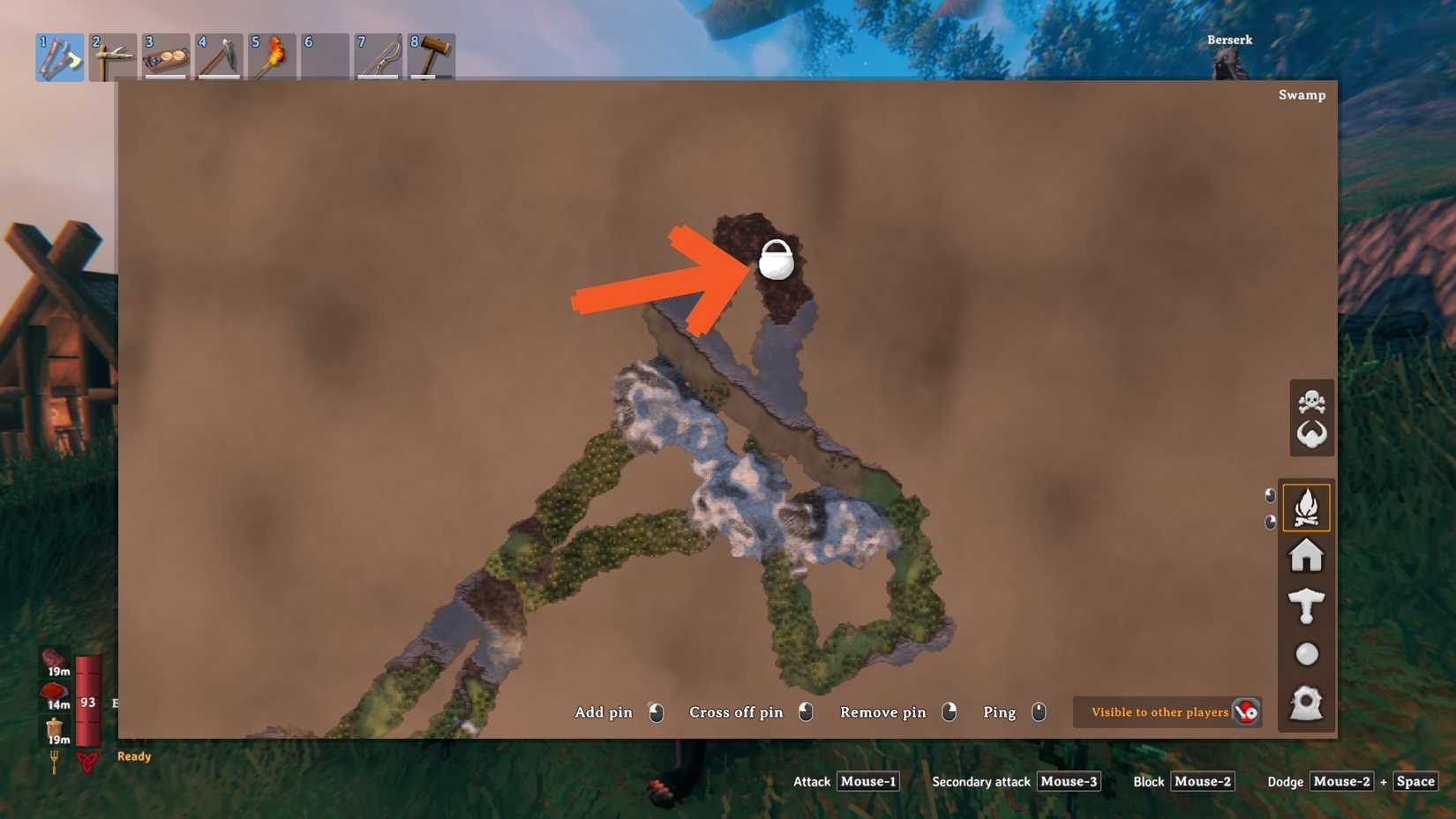 Valheim bog witch map location