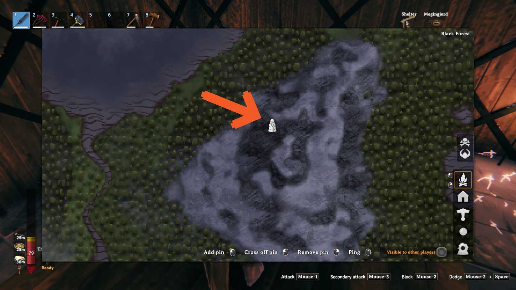 Valheim Forge of Potential map icon