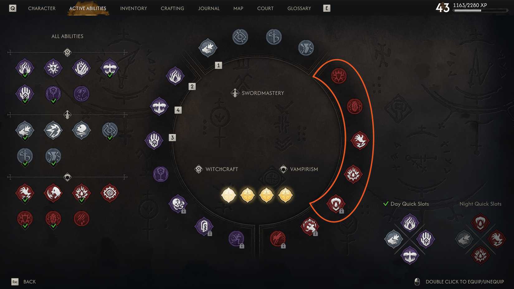 Vampiric Abilities in The Blood of Dawnwalker