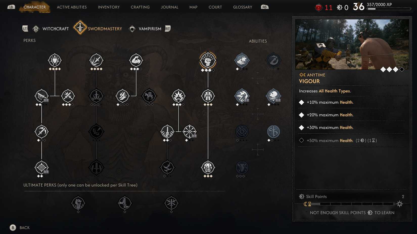 Vigour in The Blood of Dawnwalker