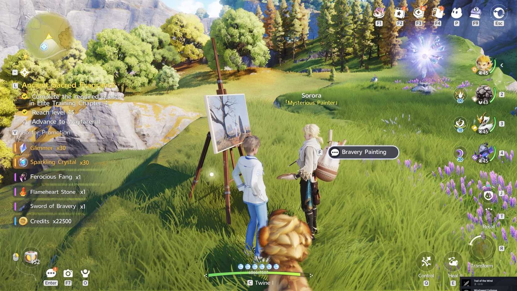 Warrior_ Russet Highlands quest in Aniimo Return to Sorora