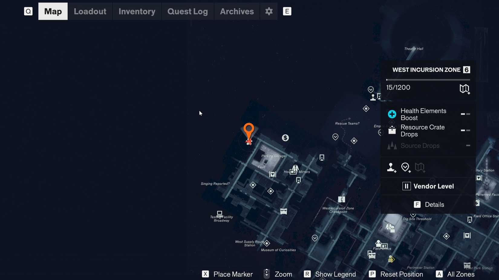 West Incursion Zone Dog Location Control Resonant