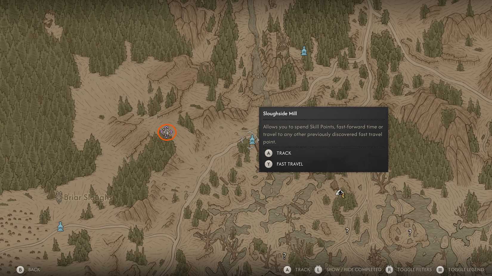 Wisp Treasure Hunt Watermill Hills location 1 in the blood of dawnwalker