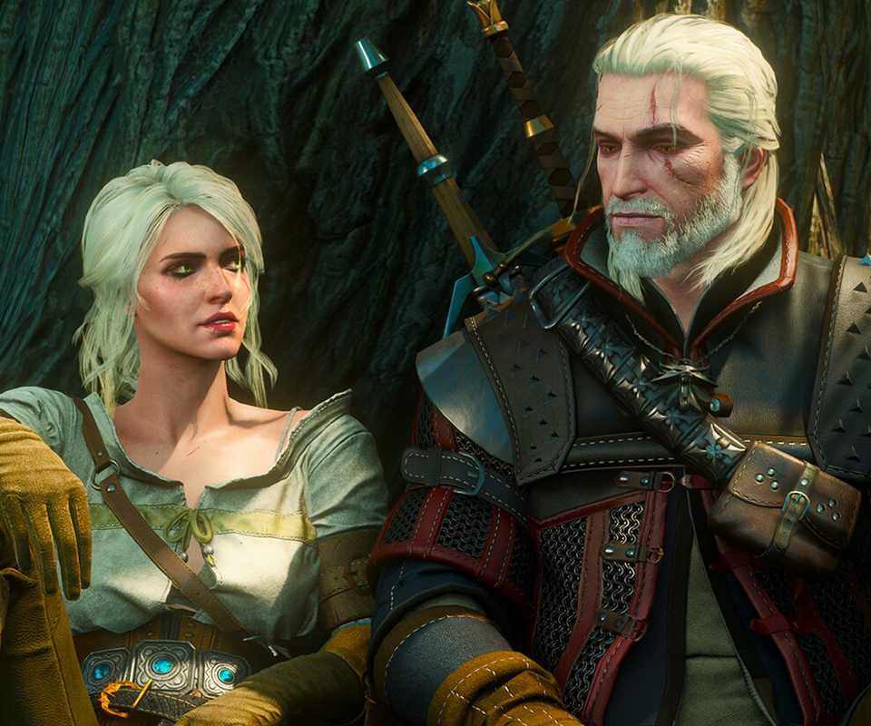 Ciri and Geralt in The Witcher 3: Wild Hunt.