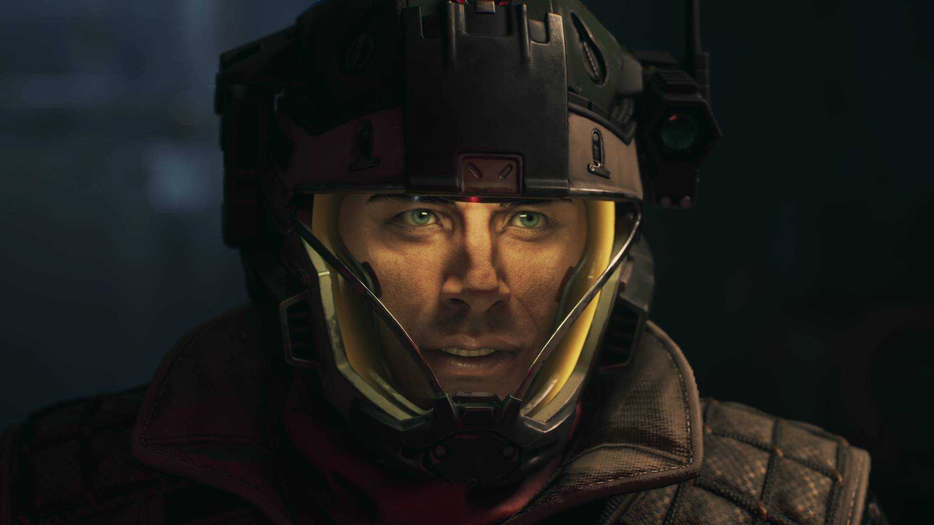 A Character Wearing a Helmet with an interior light in The Expanse Osiris Reborn