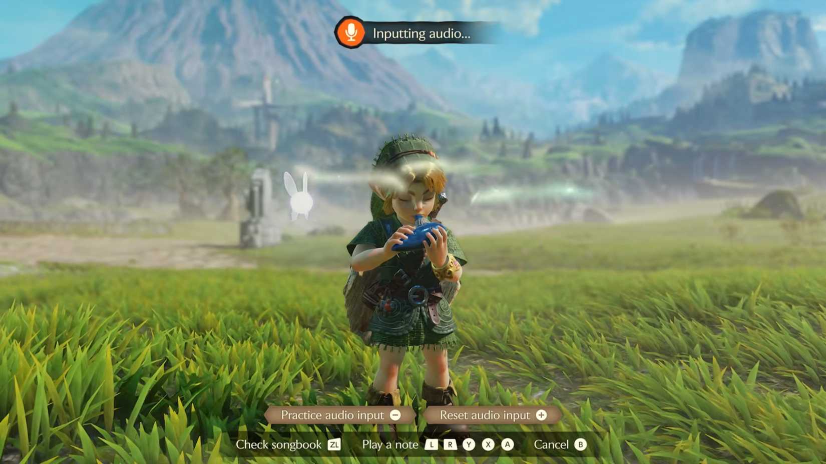 zelda ocarina of time remake switch 2 mic input to play ocarina