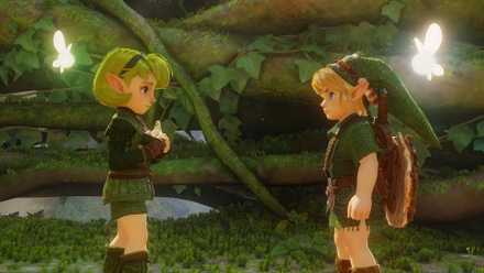 Link and Saria from the Switch 2 Zelda: Ocarina of Time remake