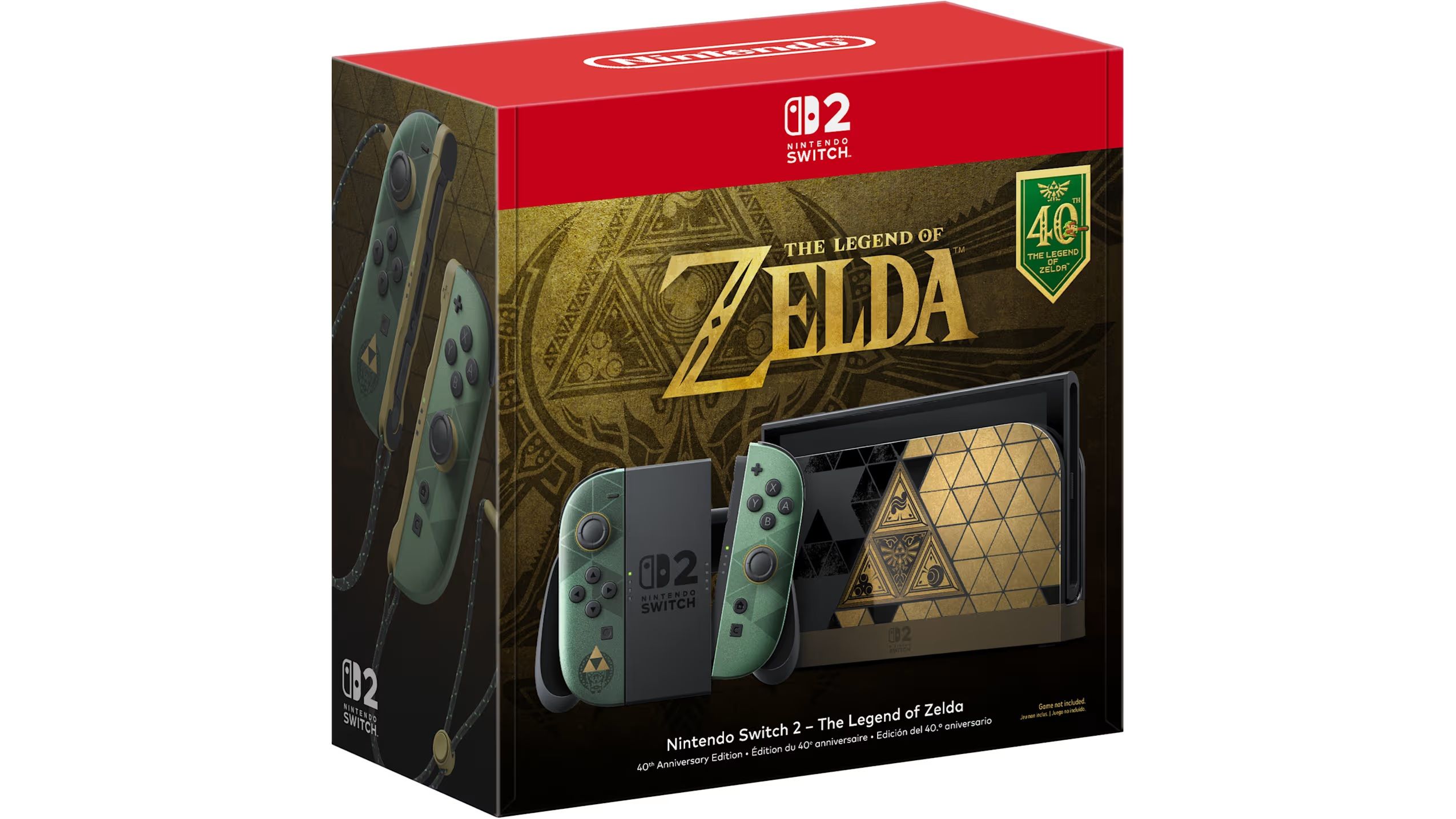 zelda switch 2 console in box
