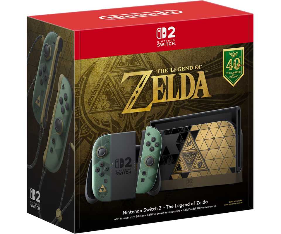 zelda switch 2 console in box