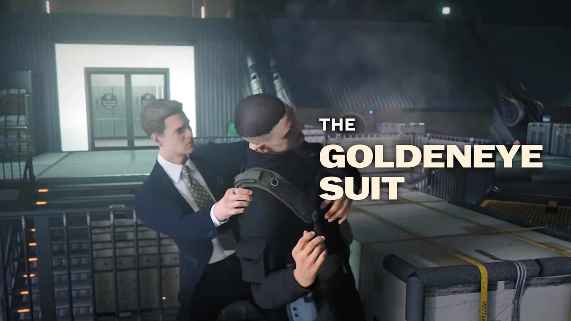 007 First Light James Bond attacking enemy while wearing the GoldenEye Suit