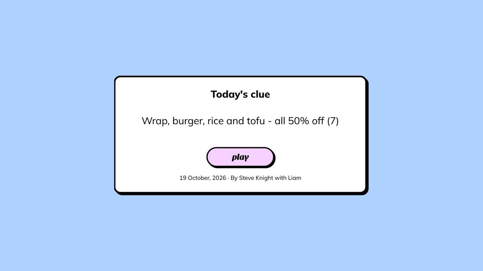 Today's Minute Cryptic Answers And Hints (October 19, 2026)