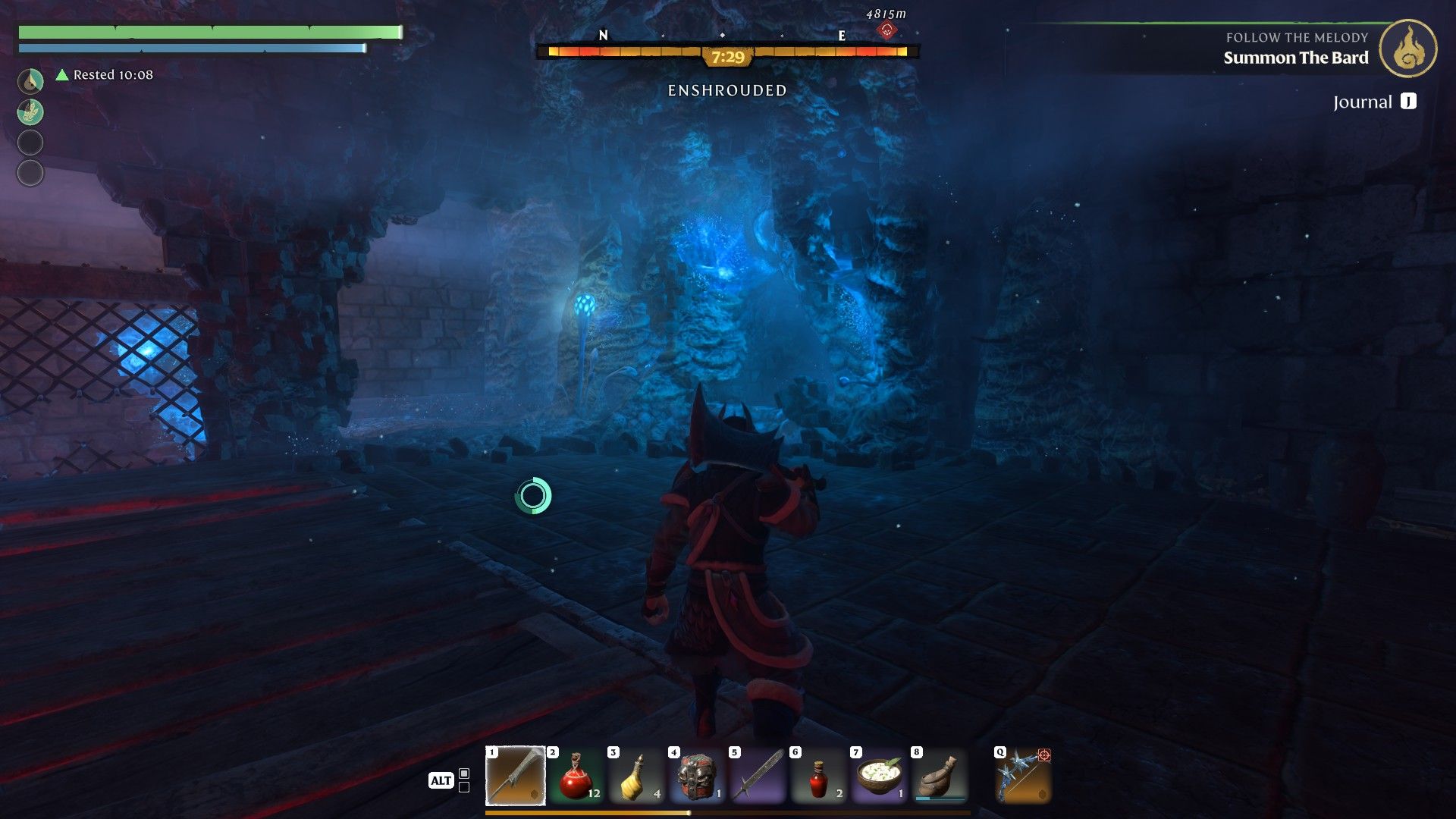 Enshrouded Mistbury Catacombs grapple to fourth lock area