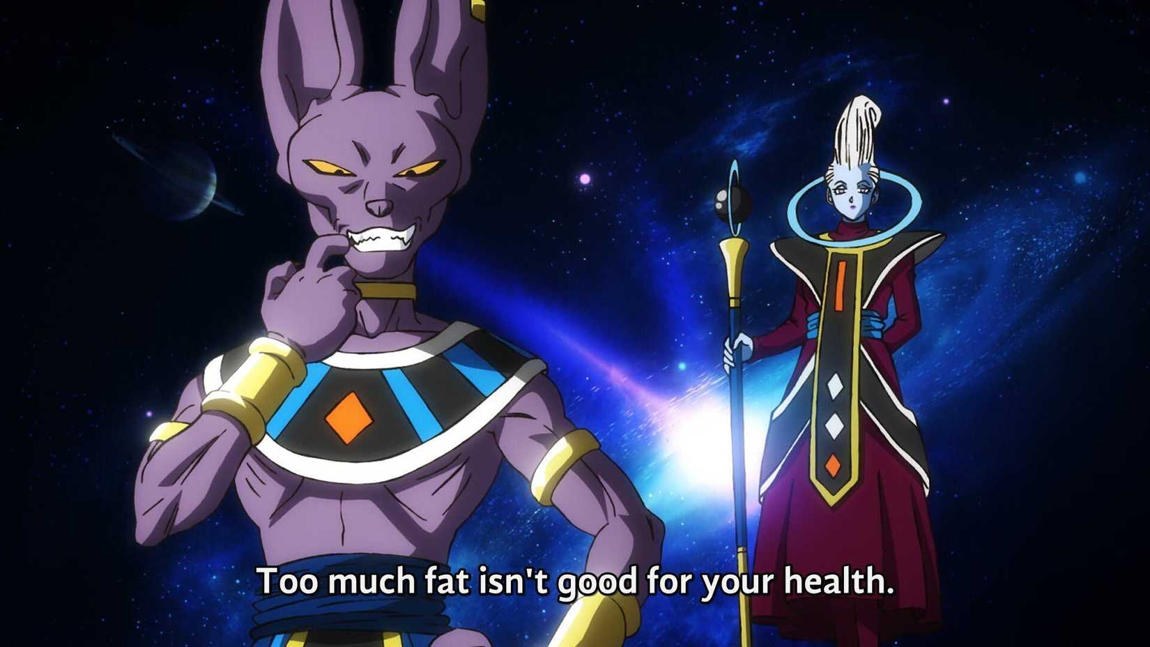 Beerus and Whis in Dragon Ball Super: Beerus Episode 1