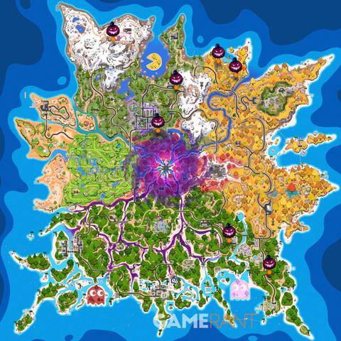 All Pumpkin Chest Locations in Fortnite - Map