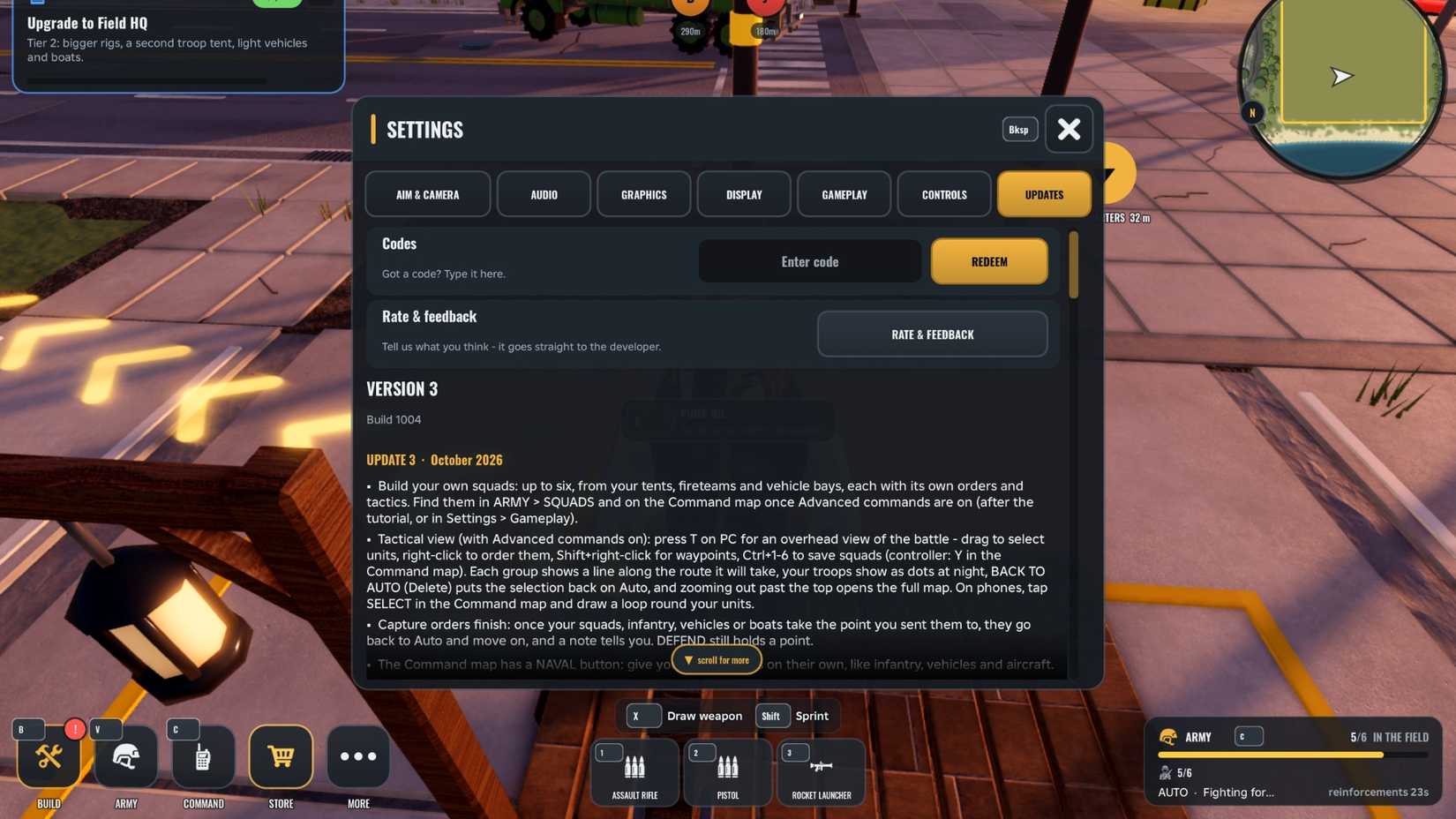 Army Commander Tycoon Codes