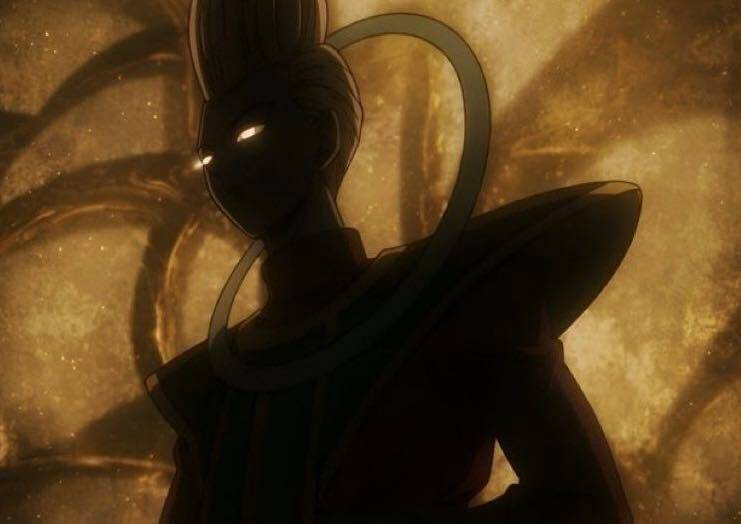 Whis in shadows in Dragon Ball Super: Beerus Episode 1