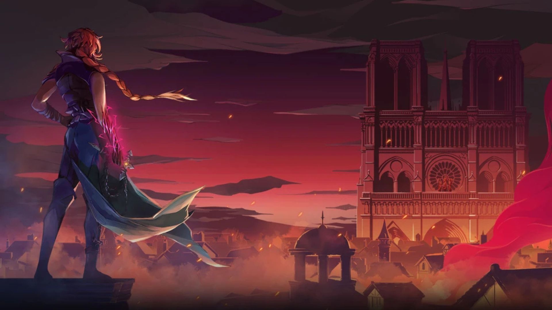 castlevania belmont's curse Rose looking out at a grand castle