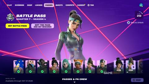 ​​​​​​​Complete the Fortnite Override Battle Pass - 1