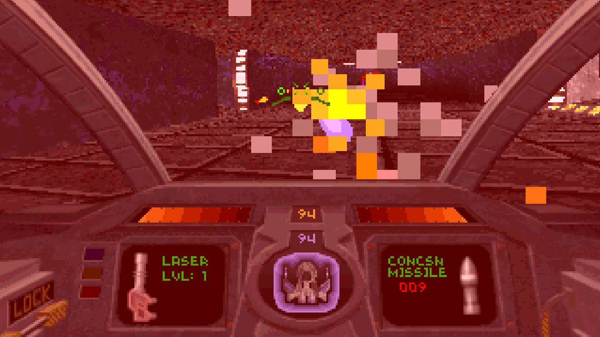 DESCENT dos game gunfight