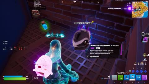Dumpster Dive Sprite Location in Fortnite - 1