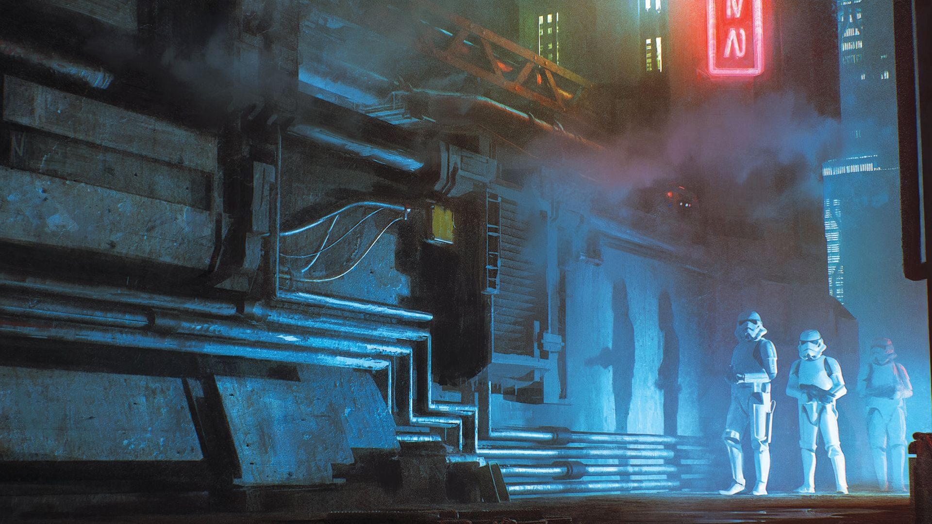 Official artwork from Dungeons and Dragons' Star Wars crossover