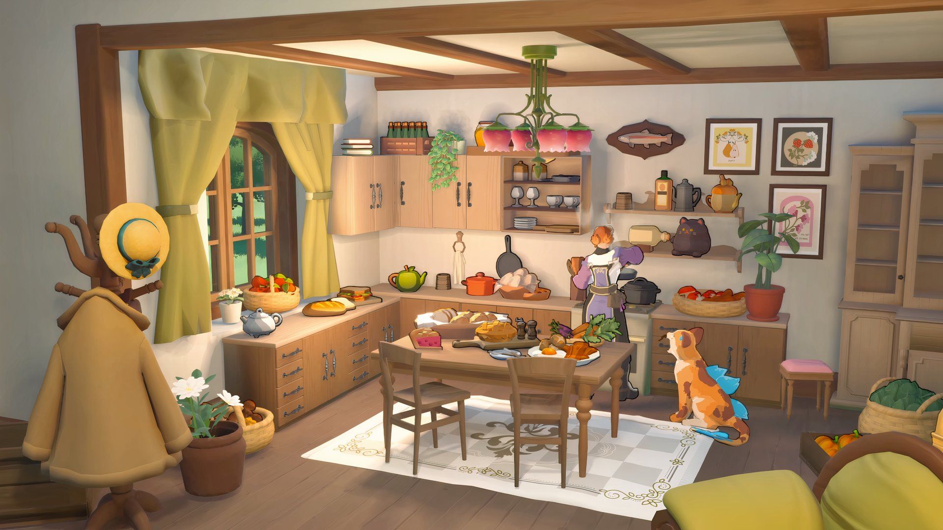 a decorated home in fae and fauna.