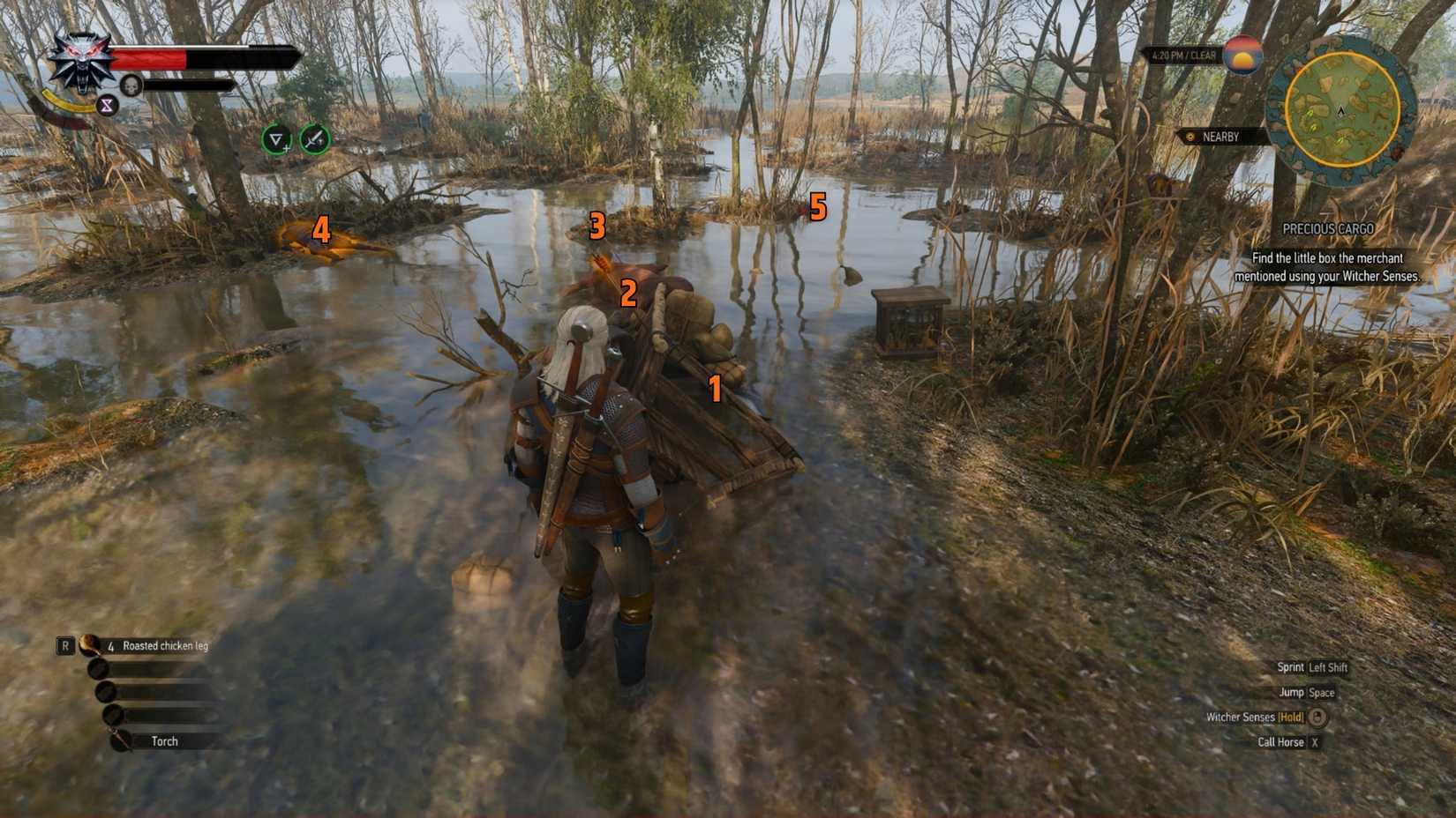 Find and Investigate the Cart Precious Cargo Walkthrough in The Witcher 3
