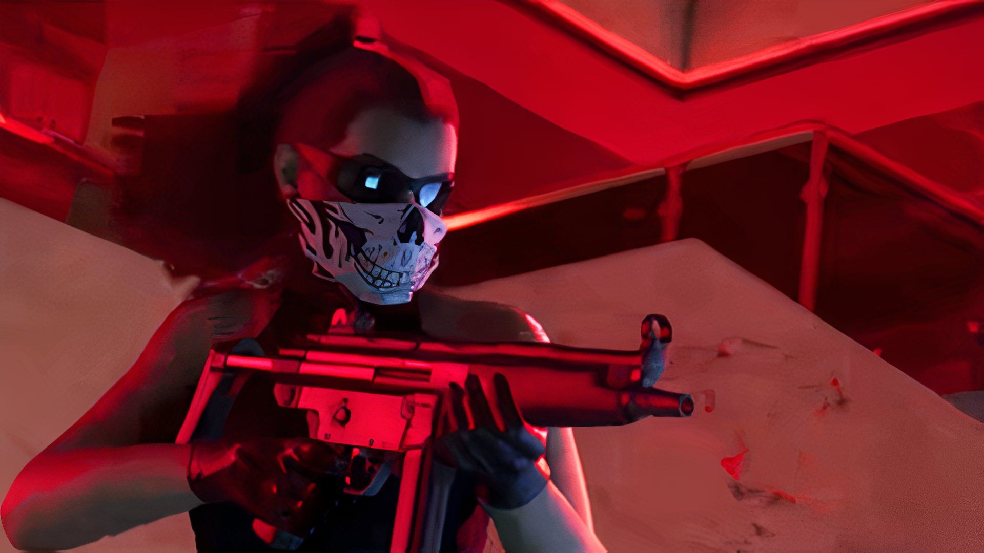 gta 6 lucia holding a weapon
