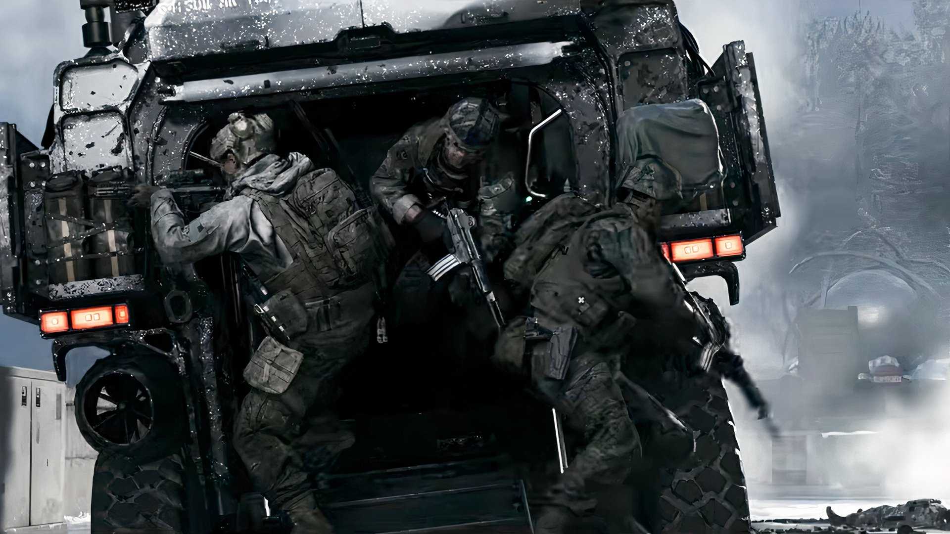 call of duty modern warfare 4 screenshot trailer soldiers