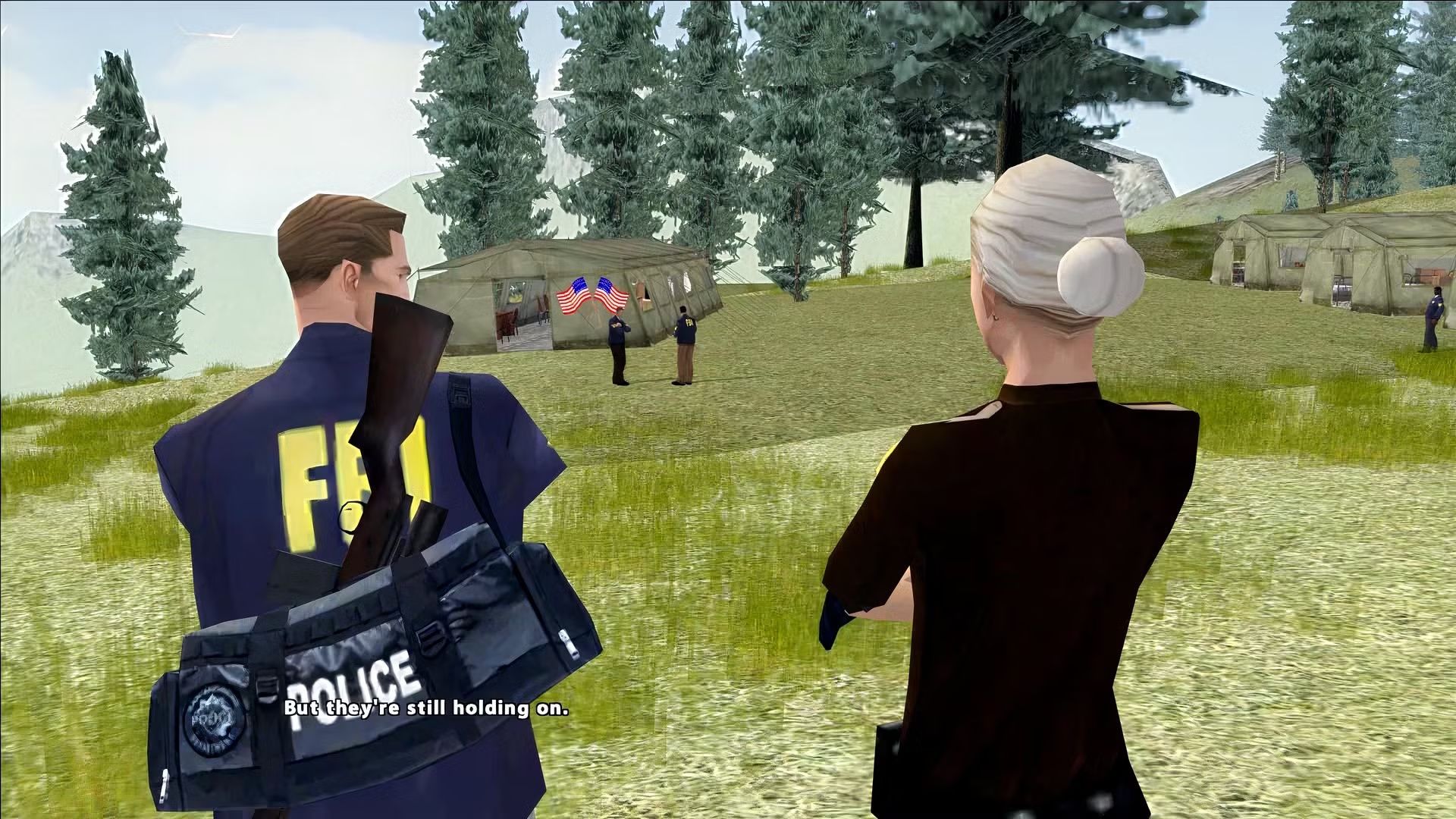 Two characters in the GTA: Infected State mod