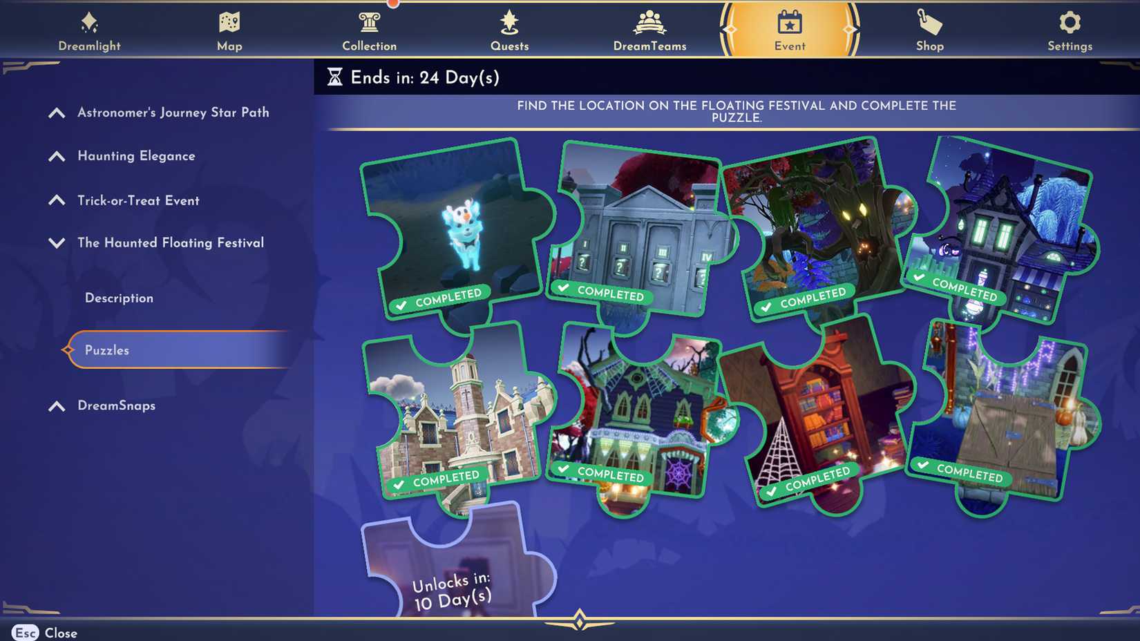 haunted floating festival puzzles 2026 in ddv