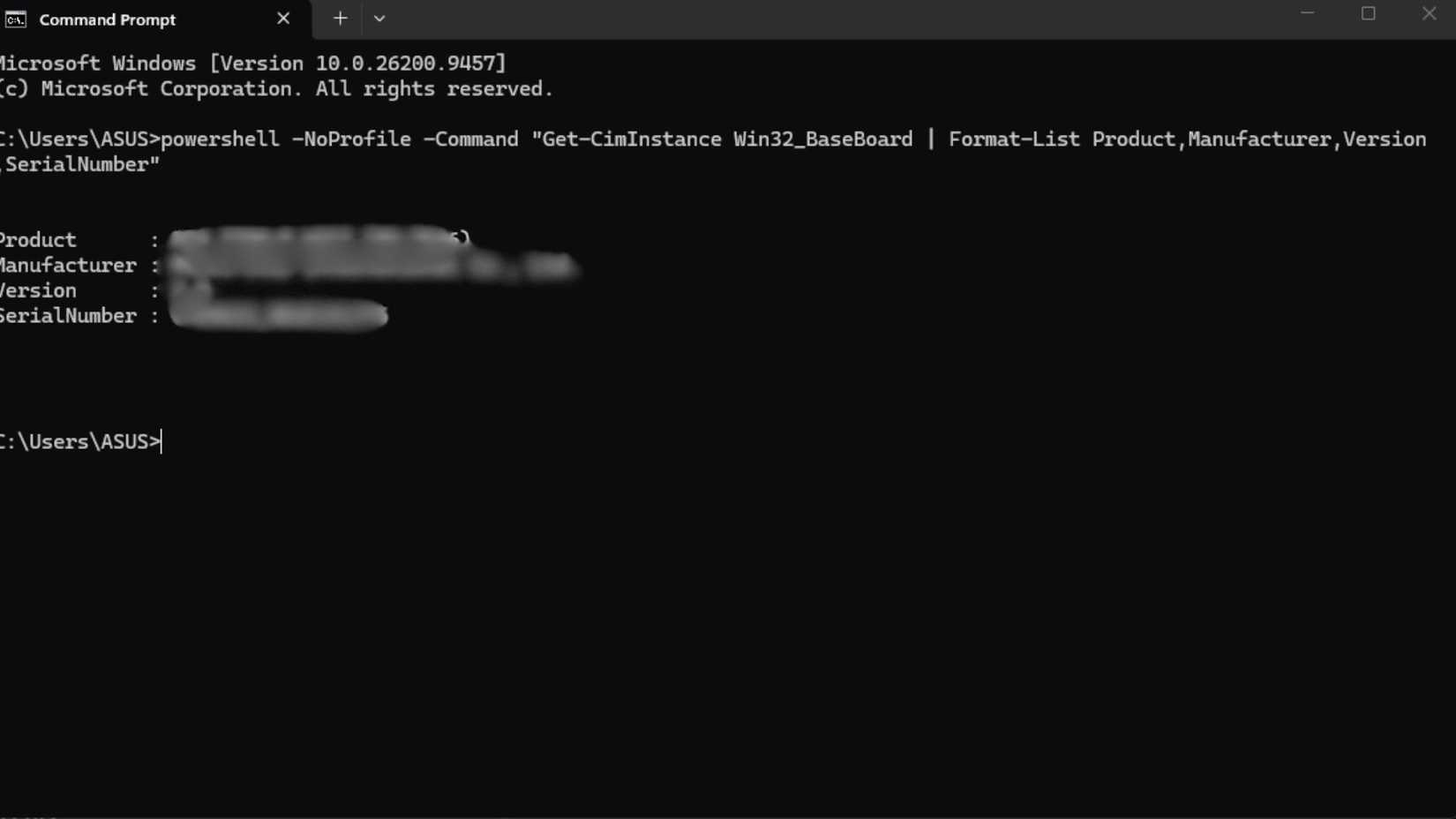 How to Check Motherboard CMD
