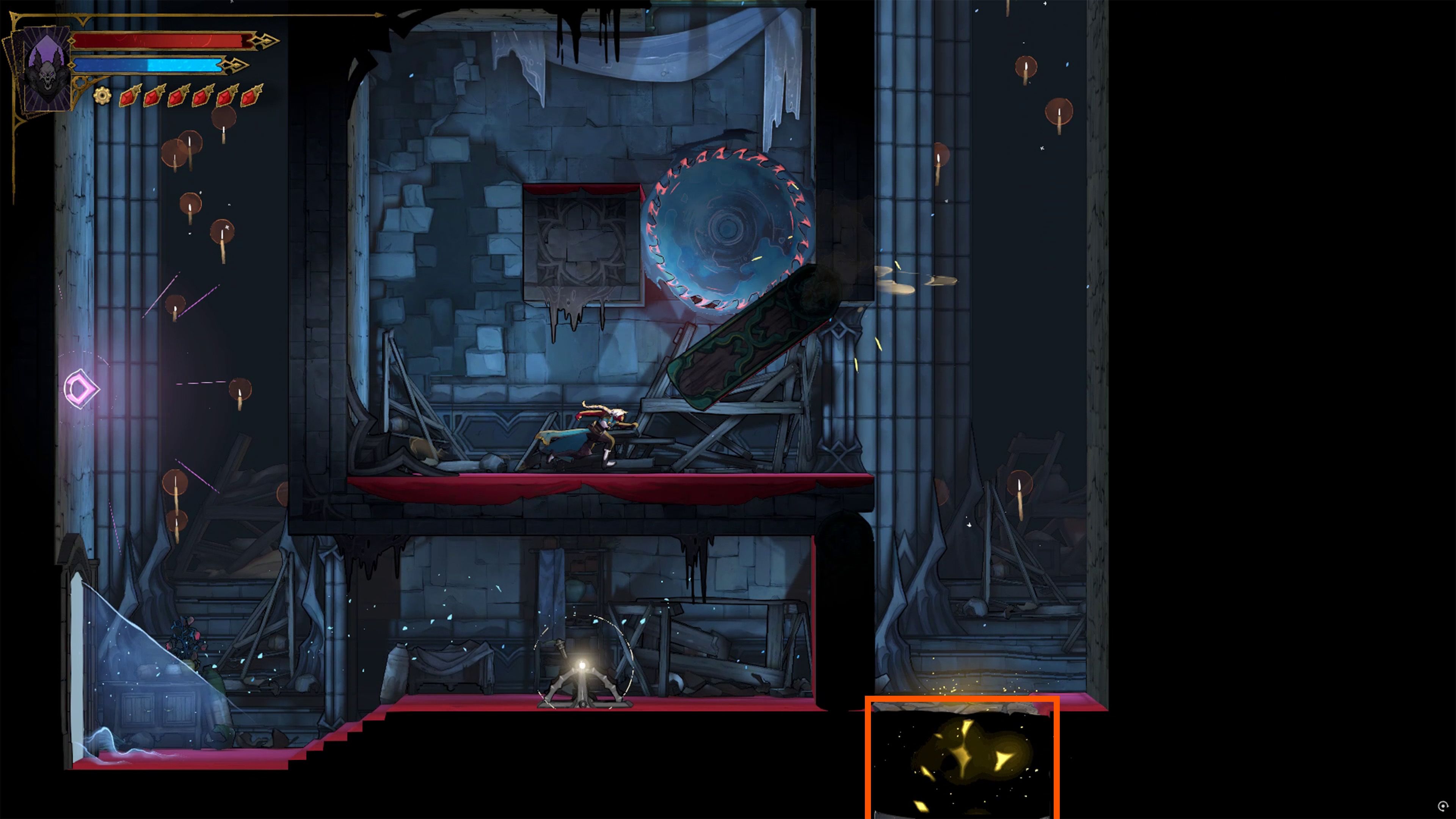 How To Destroy Blocks with Golden Cracks In Castlevania Belmont's Curse