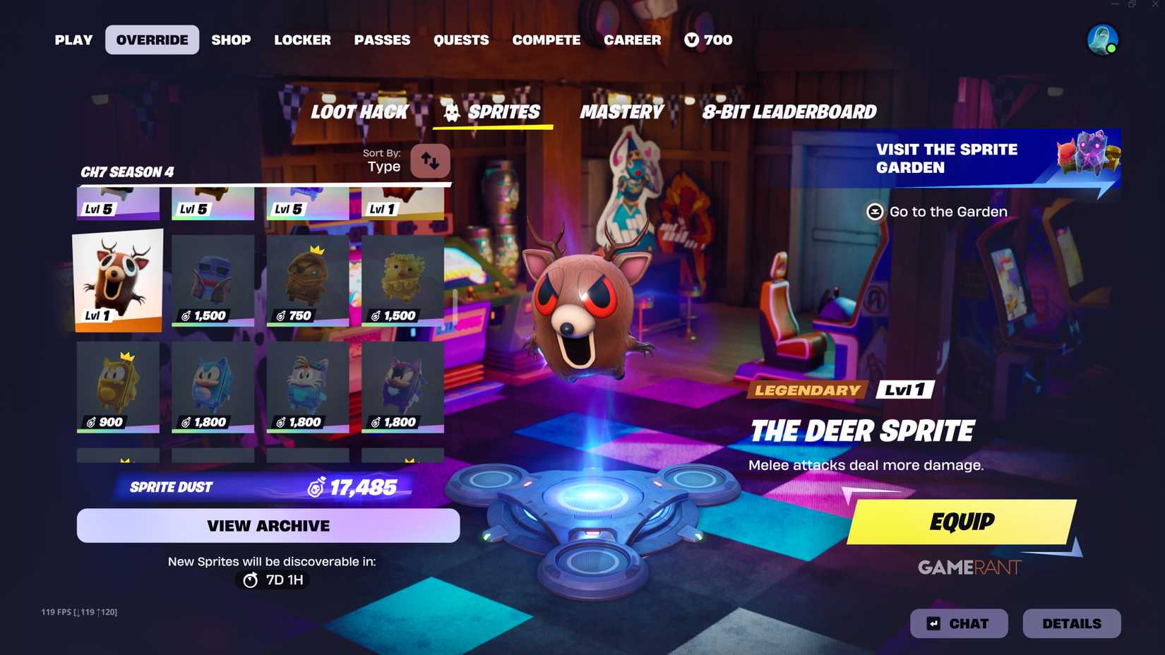 Fortnite The Deer Sprite Location & Effect