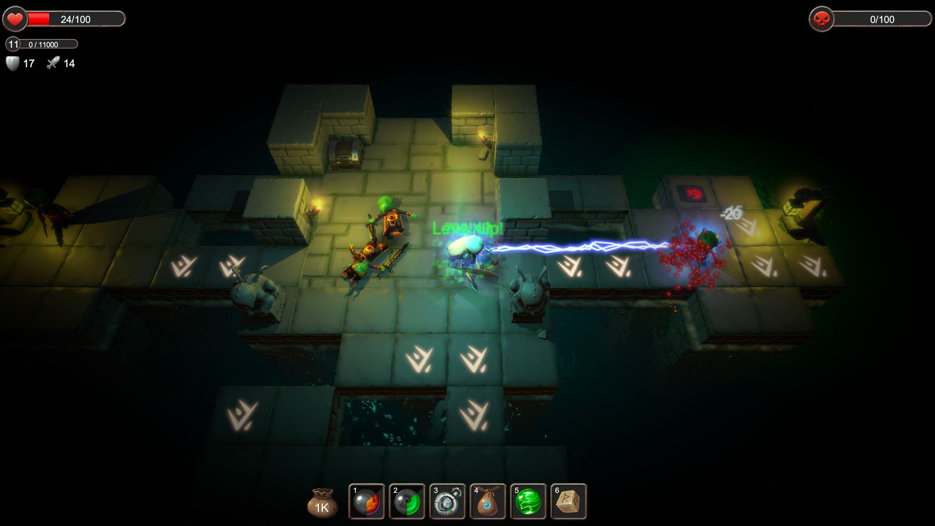 Immortal Darkness Curse of The Pale King protagonist using lightning on enemy